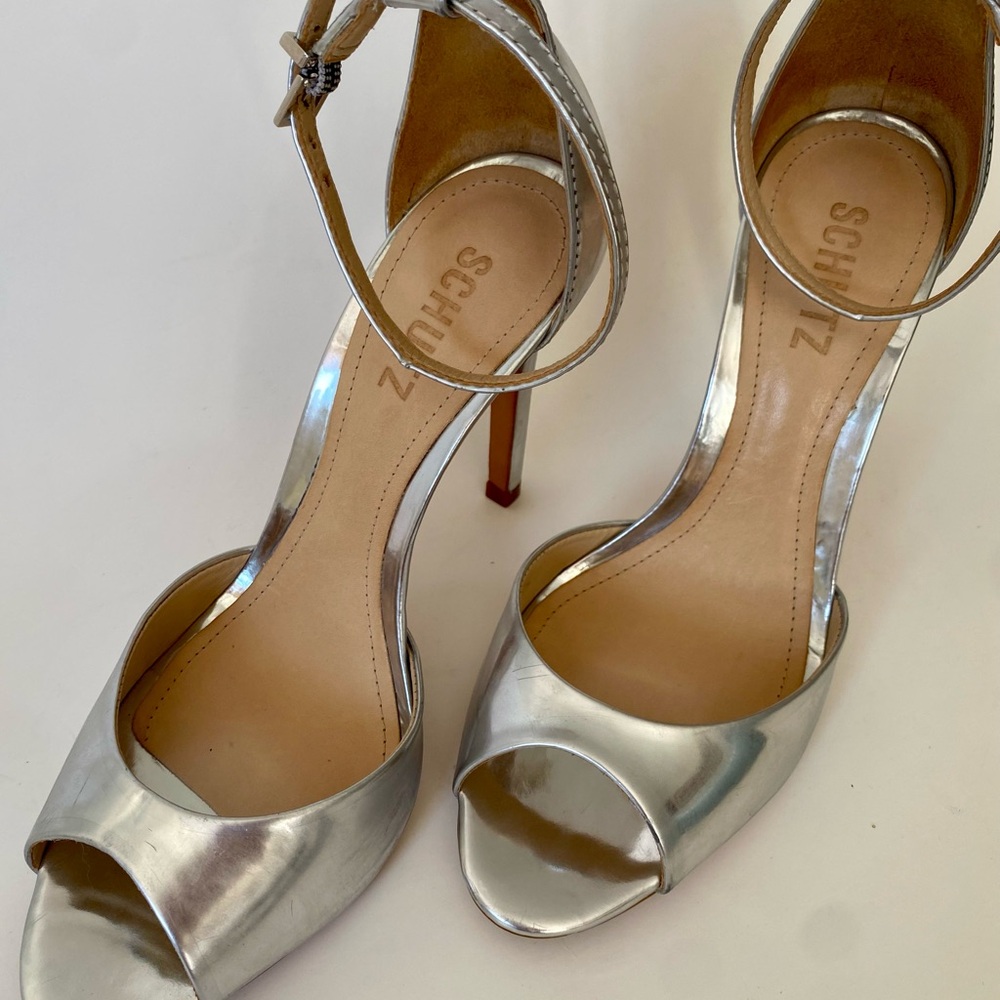 Schutz Silver Women's Heels